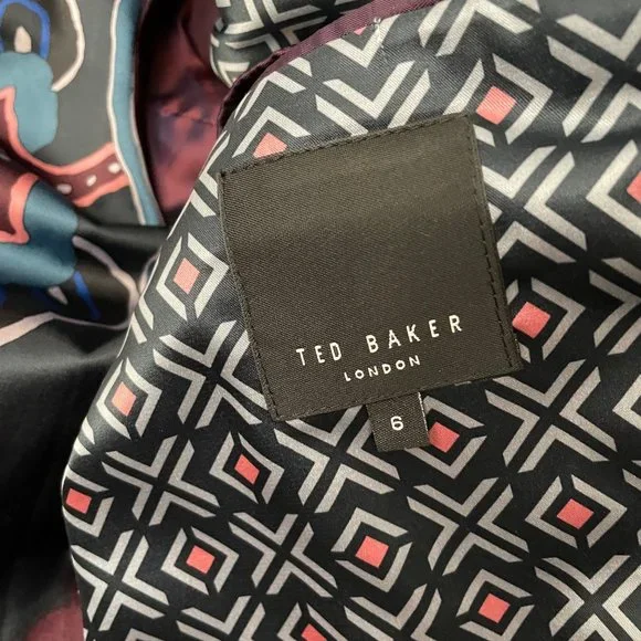 Ted Baker Margate Funnel Neck Coat Ted Size 6 (US Size 2XL)